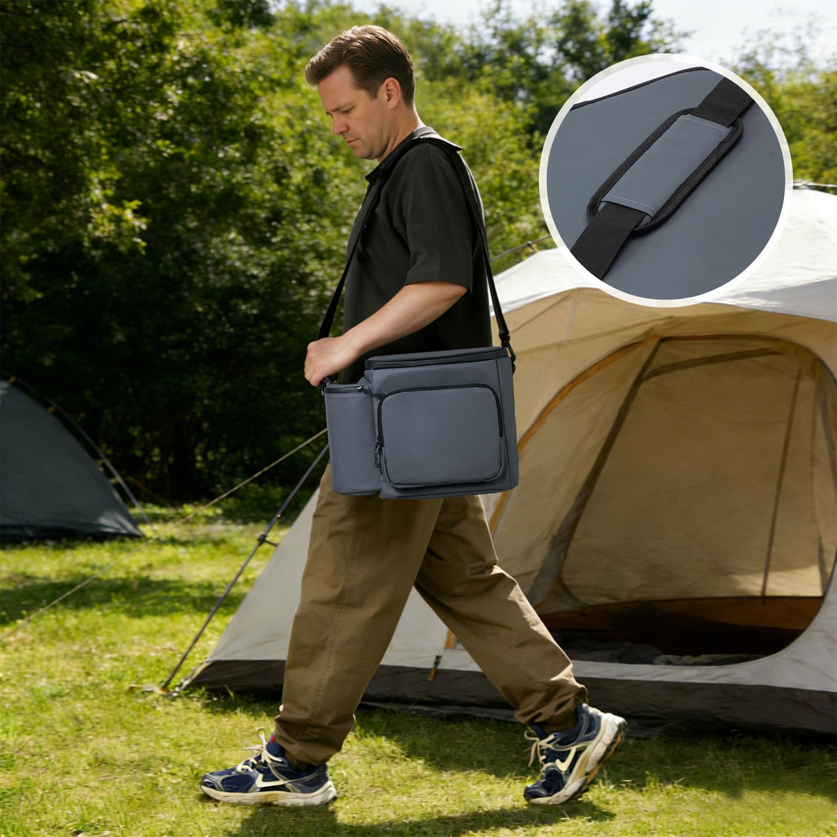 PYJH Ninja Crispi case padded-shoulder-strap enhances on-the-go comfort.