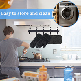 Pynqdfu recycled cotton infill adds cushioned comfort during cooking.