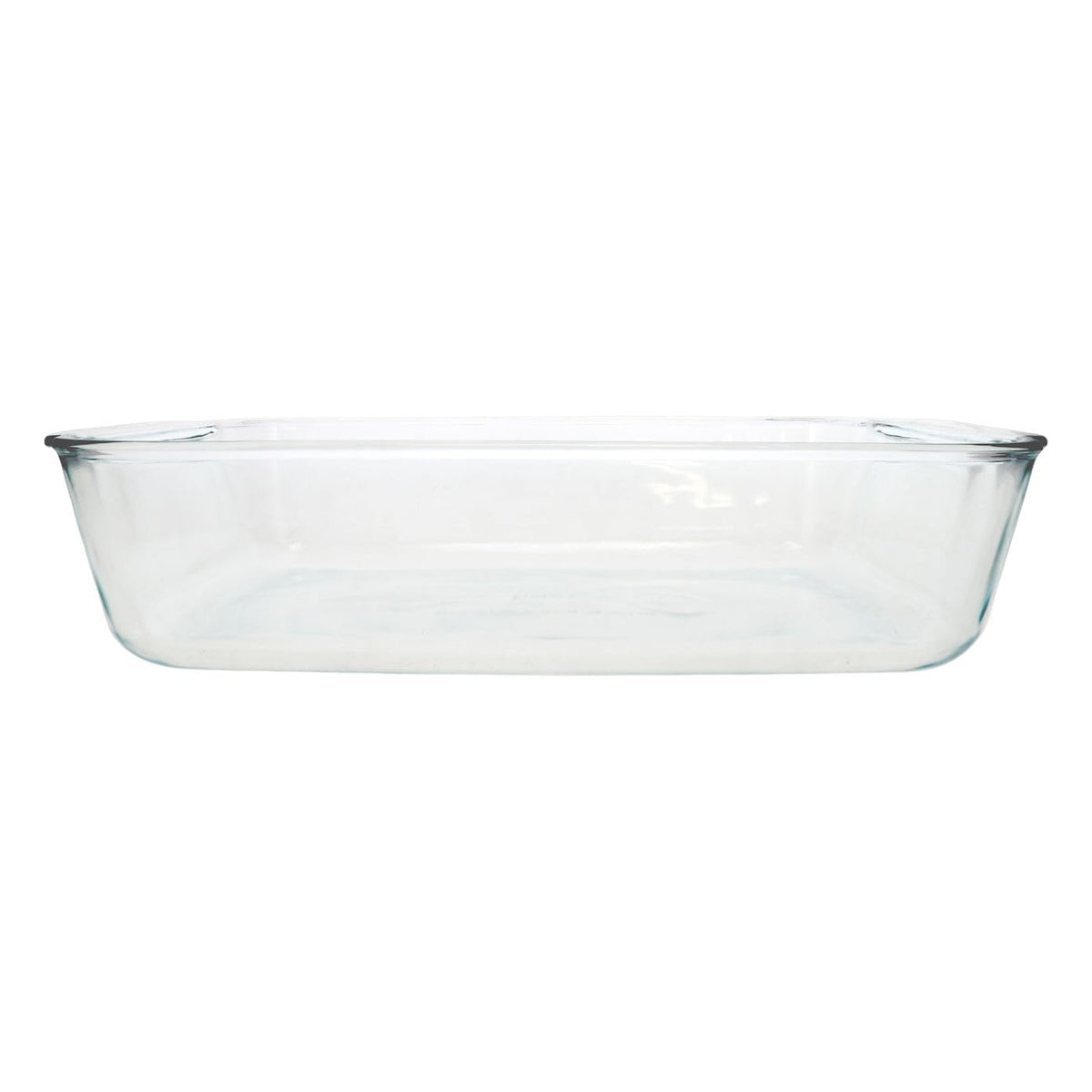 Pyrex 233-D deep rectangle design ideal for casseroles and lasagna.
