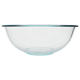 Pyrex 326 4-quart clear glass mixing bowl for batter prep.