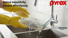 Pyrex 5-quart capacity supports large family meals.