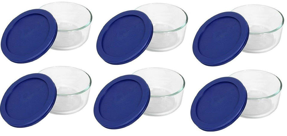 Pyrex 7200 2-cup glass bowl for safe, reusable food storage.