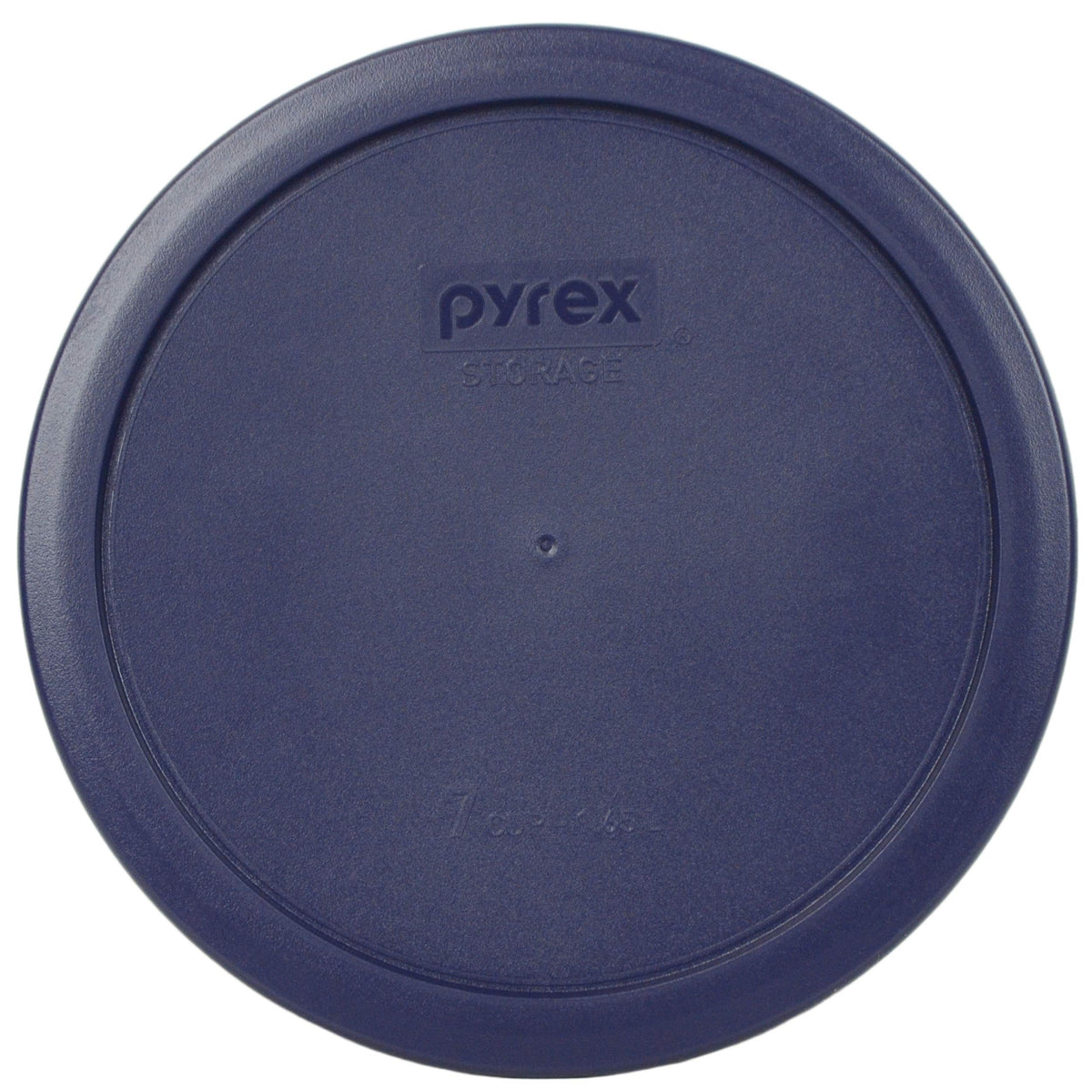 Pyrex 2-cup dark blue lid keeps contents secure in the freezer