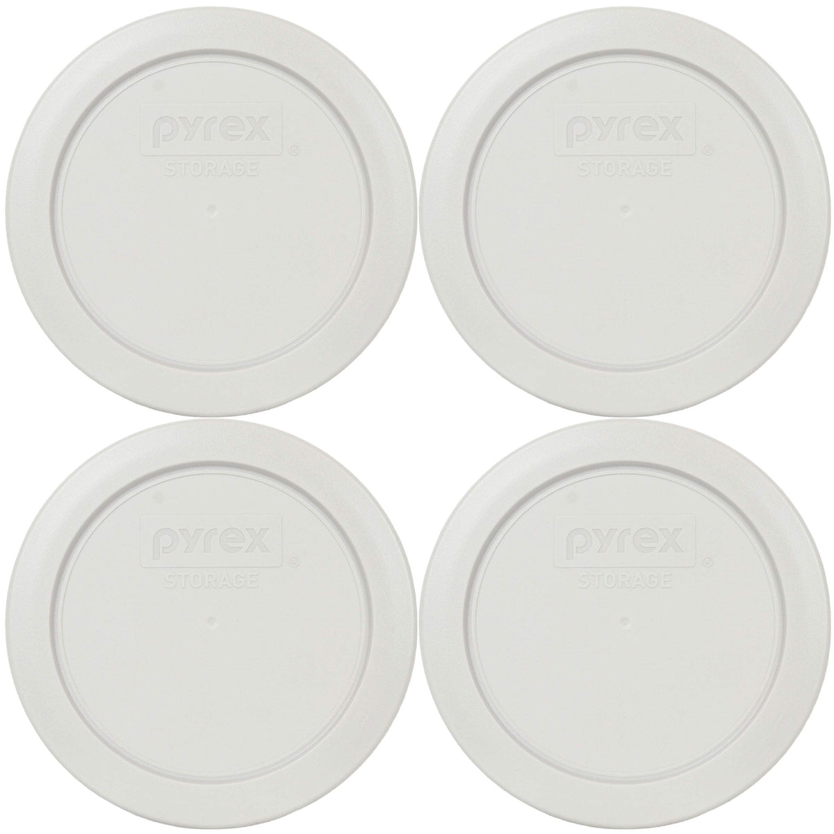 Pyrex 7200-PC lid, sleek silver, securely seals 2-Cup bowls for fridge and microwave