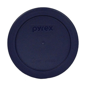 Pyrex 7200-PC blue lid closeup highlighting top-rack dishwasher-safe convenience