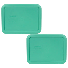 Pyrex 7210-PC light green lid with a snug seal for 3-cup bowls.