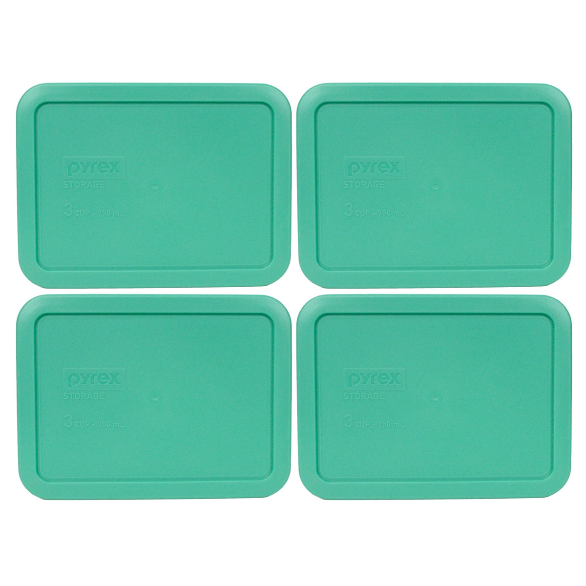 Pyrex 7210-PC lid front view preserves freshness for fridge storage.