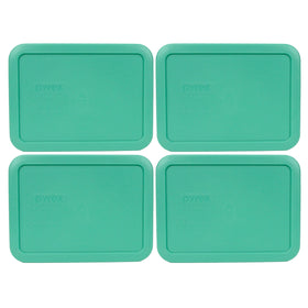Pyrex 7210-PC lid front view preserves freshness for fridge storage.