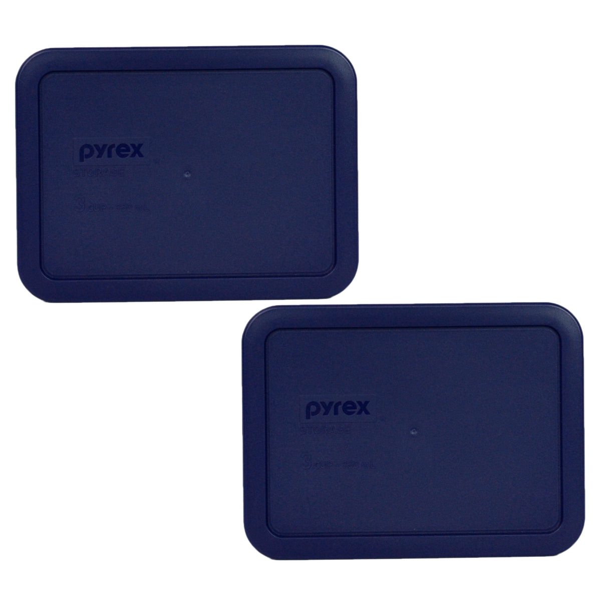 Pyrex 7210-PC blue lid for 3-cup containers ensures airtight storage.