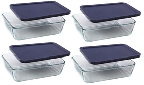 Pyrex 7211 glass dish with 6-cup capacity for easy meal prep and quick content visibility.