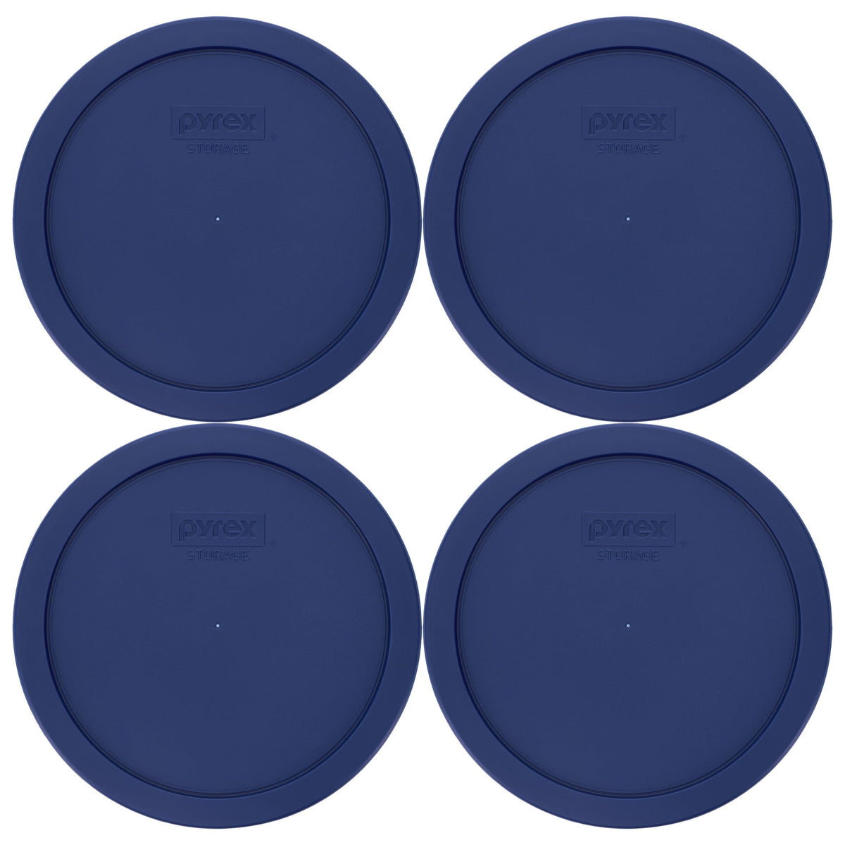 Pyrex 7402-PC blue replacement lids pack covers bowls securely for fresh leftovers