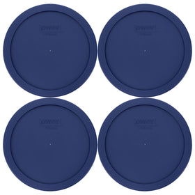 Pyrex 7402-PC blue replacement lids pack covers bowls securely for fresh leftovers
