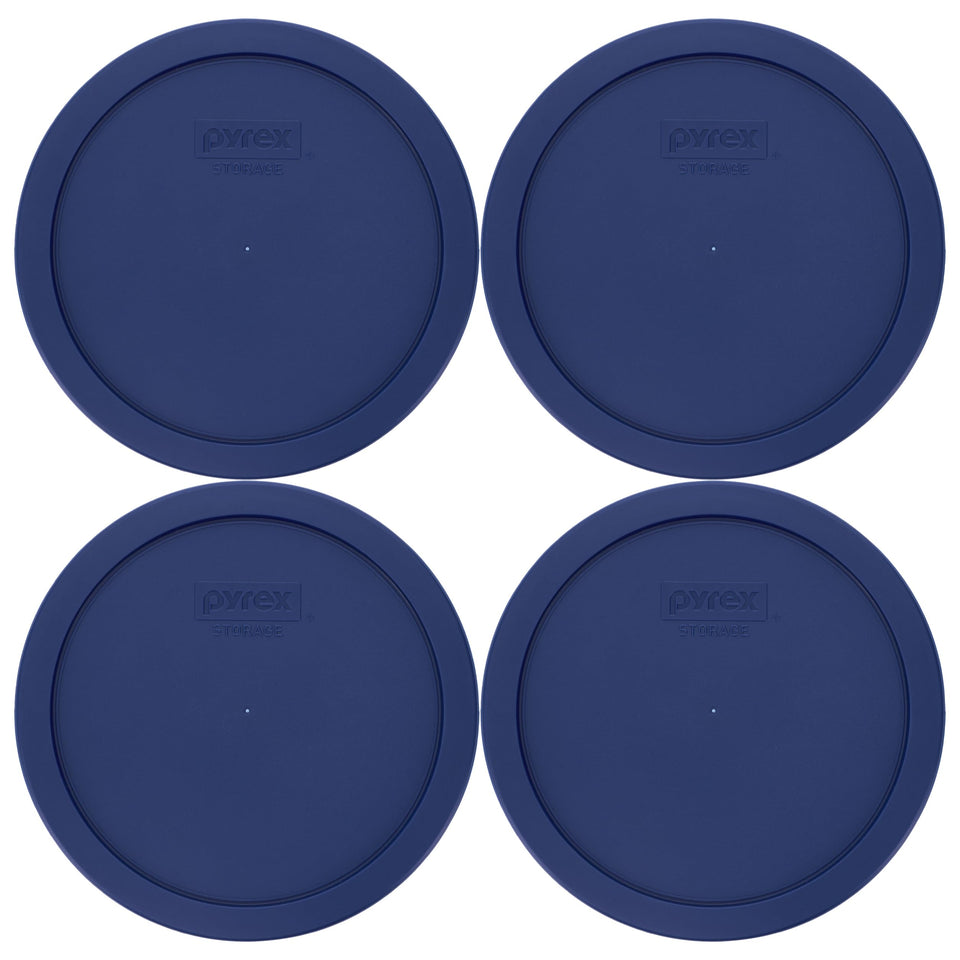Pyrex 7402-PC blue replacement lids pack covers bowls securely for fresh leftovers
