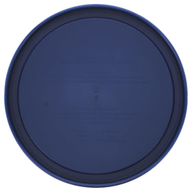 Pyrex 7402-PC blue lids side profile highlighting snug fit