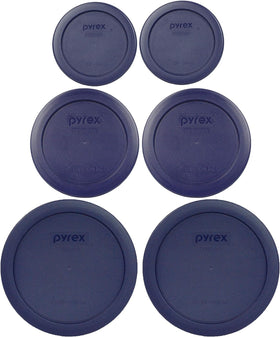 Pyrex blue 1-cup lid with secure fit for airtight fridge storage