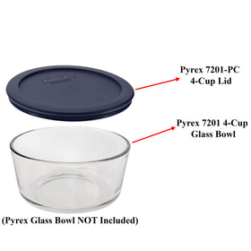 Pyrex BPA-free plastic lid durable and resistant to stains and odors.
