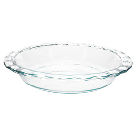 Pyrex C-209 clear pie plate, 9.5-inch size, for even baking and easy serving.