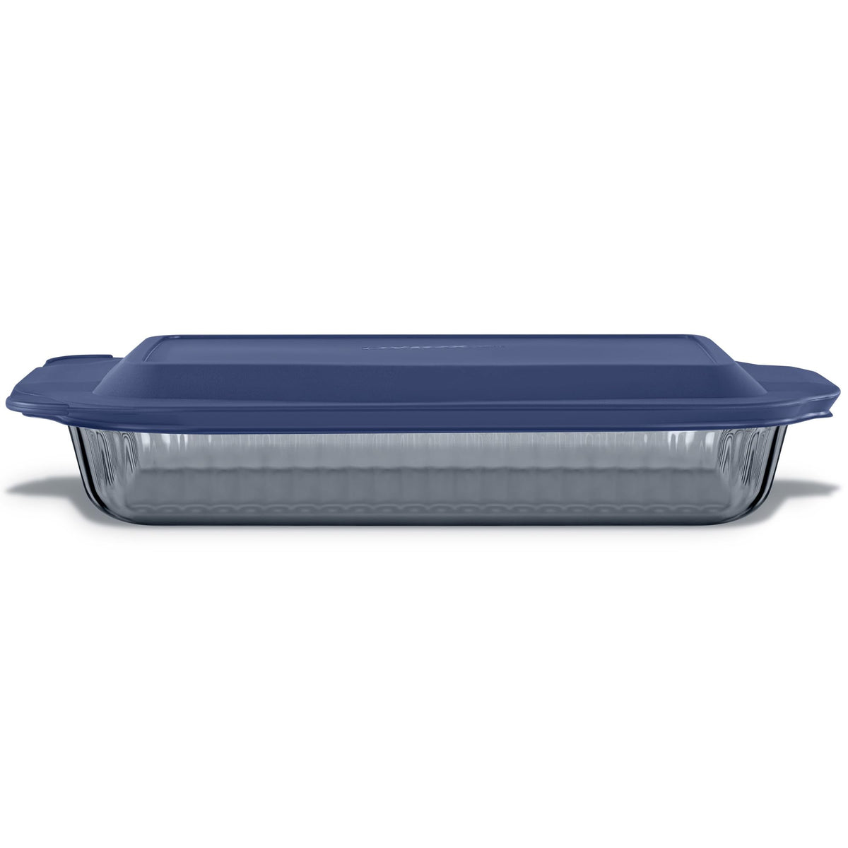 Pyrex Colors Tinted 9x13 baking dish ready for oven and table, ideal for casseroles.