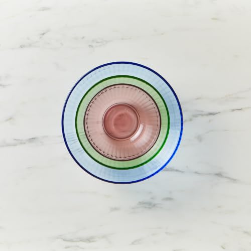 Sturdy glass design demonstrates microwave friendly and dishwasher safe use