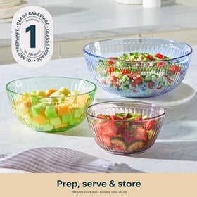 Bowls nested for compact storage and space saving