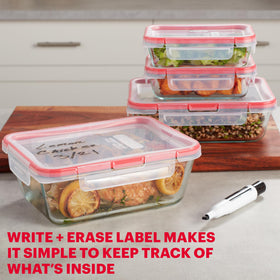 Pyrex FreshLock 8-cup container suitable for larger batches.