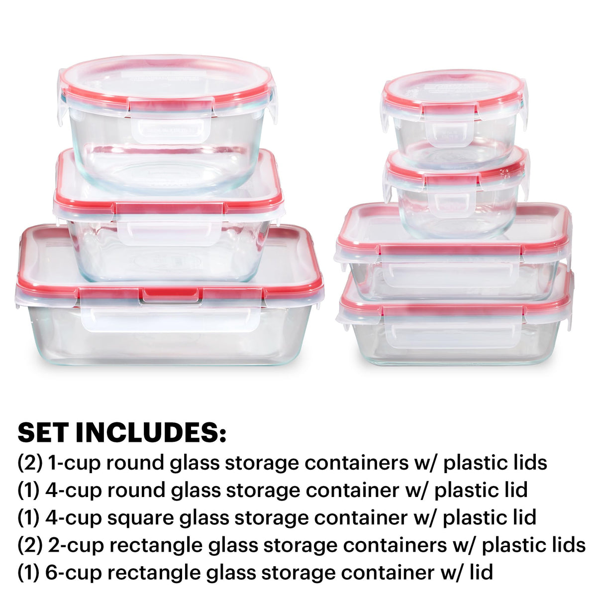 Pyrex Freshlock lids lock tightly to prevent leaks during transport.