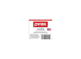 Pyrex Prepware compact 4.2-inch cup fits standard kitchen spaces.
