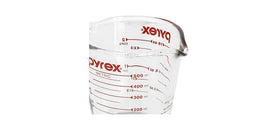 Pyrex Prepware sturdy glass for daily kitchen tasks.