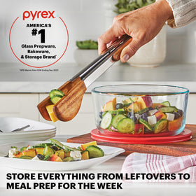 Pyrex Simply Store 2-Cup round container with lid for small portions and leftovers