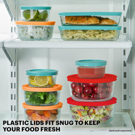 Pyrex Simply Store 3-Cup rectangular container with lid for sauces and sides