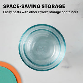 Pyrex Simply Store BPA-Free Lid provides snug seal.