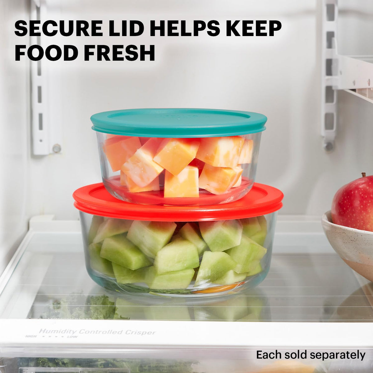 Pyrex Simply Store glass container is dishwasher safe for easy cleanup.