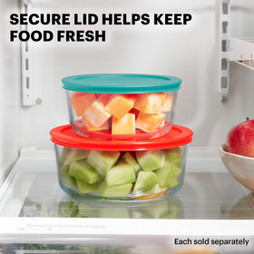 Pyrex Simply Store glass container is dishwasher safe for easy cleanup.