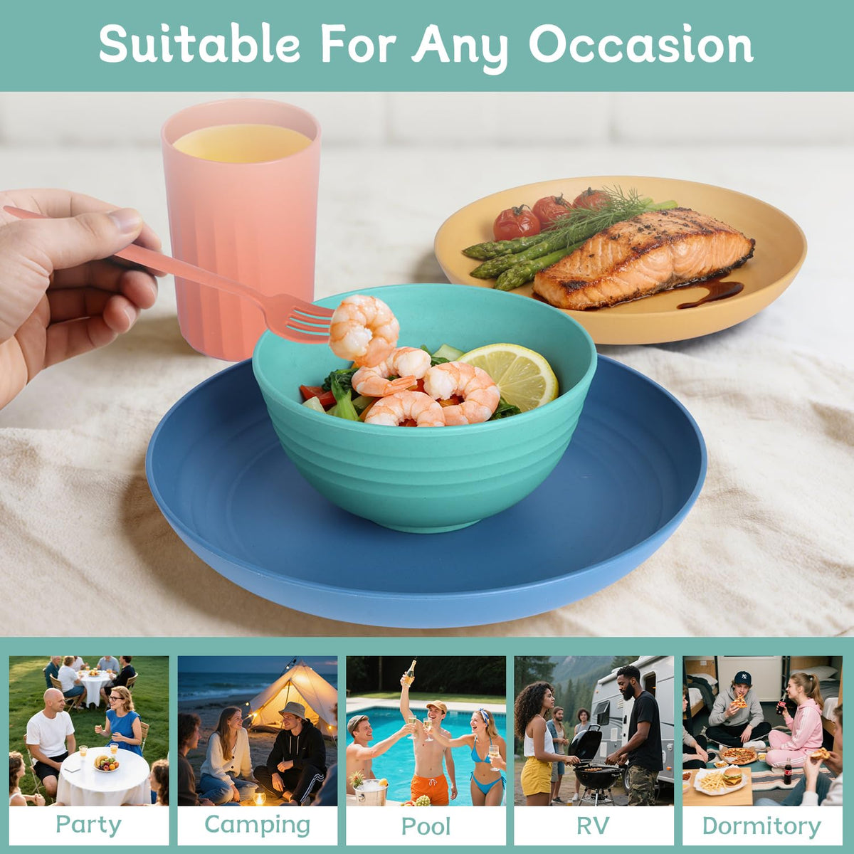 Includes portable boxes for easy packing on picnics and camping adventures.