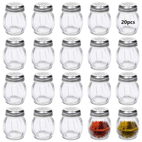 PYVYLO 6 oz spices shaker with stainless steel lid for smooth pouring.