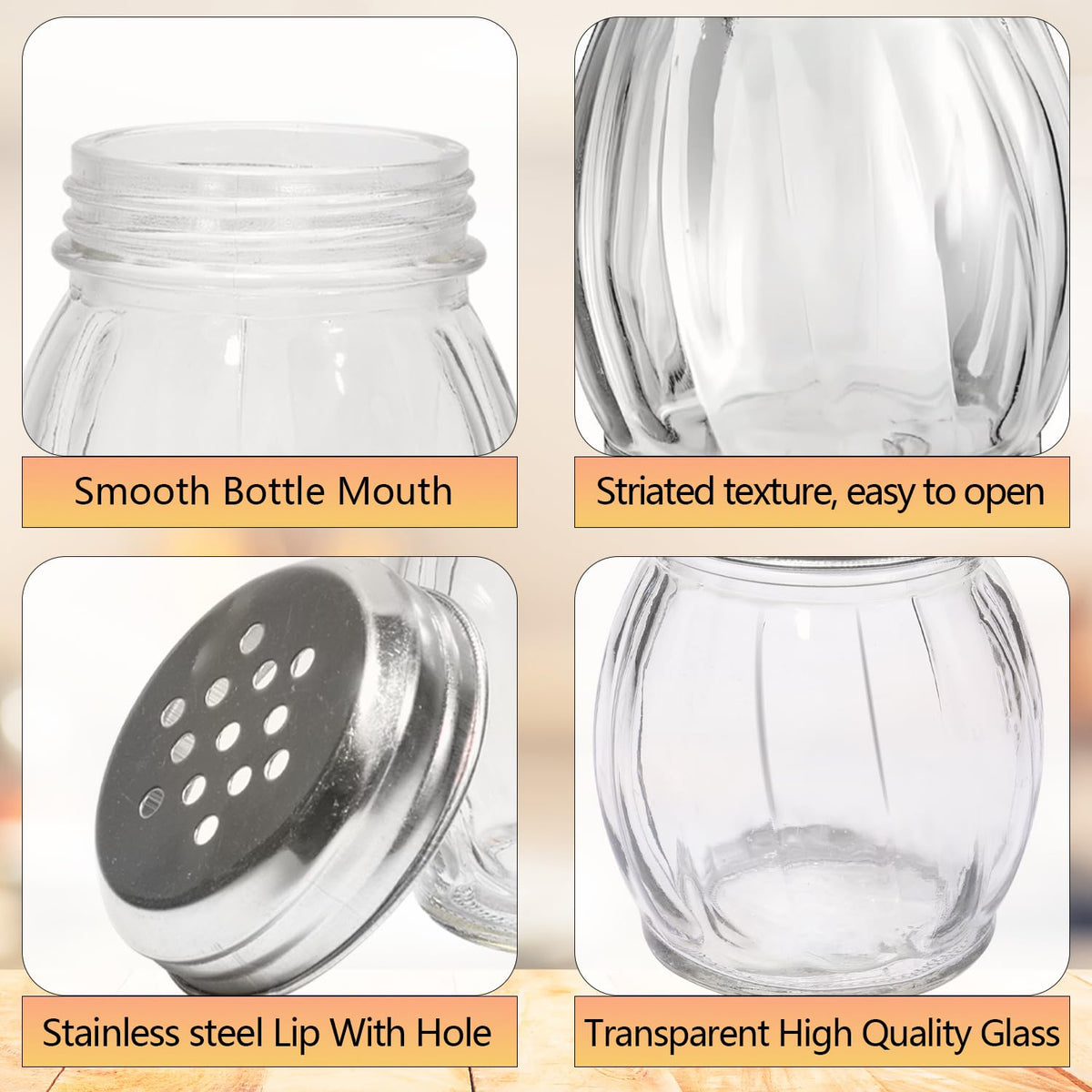PYVYLO parmesan cheese shaker with slotted cap for controlled sprinkling.