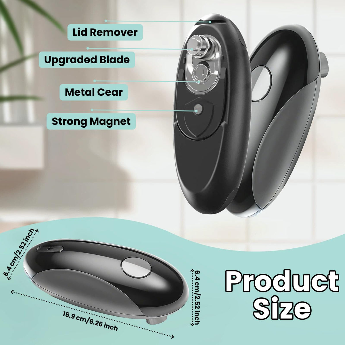 Pyxfeiiu stainless steel blade ensures durable performance