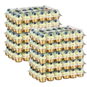 PYYZHALI 24-pack cupcake containers show a clear display for easy per-cupcake viewing.