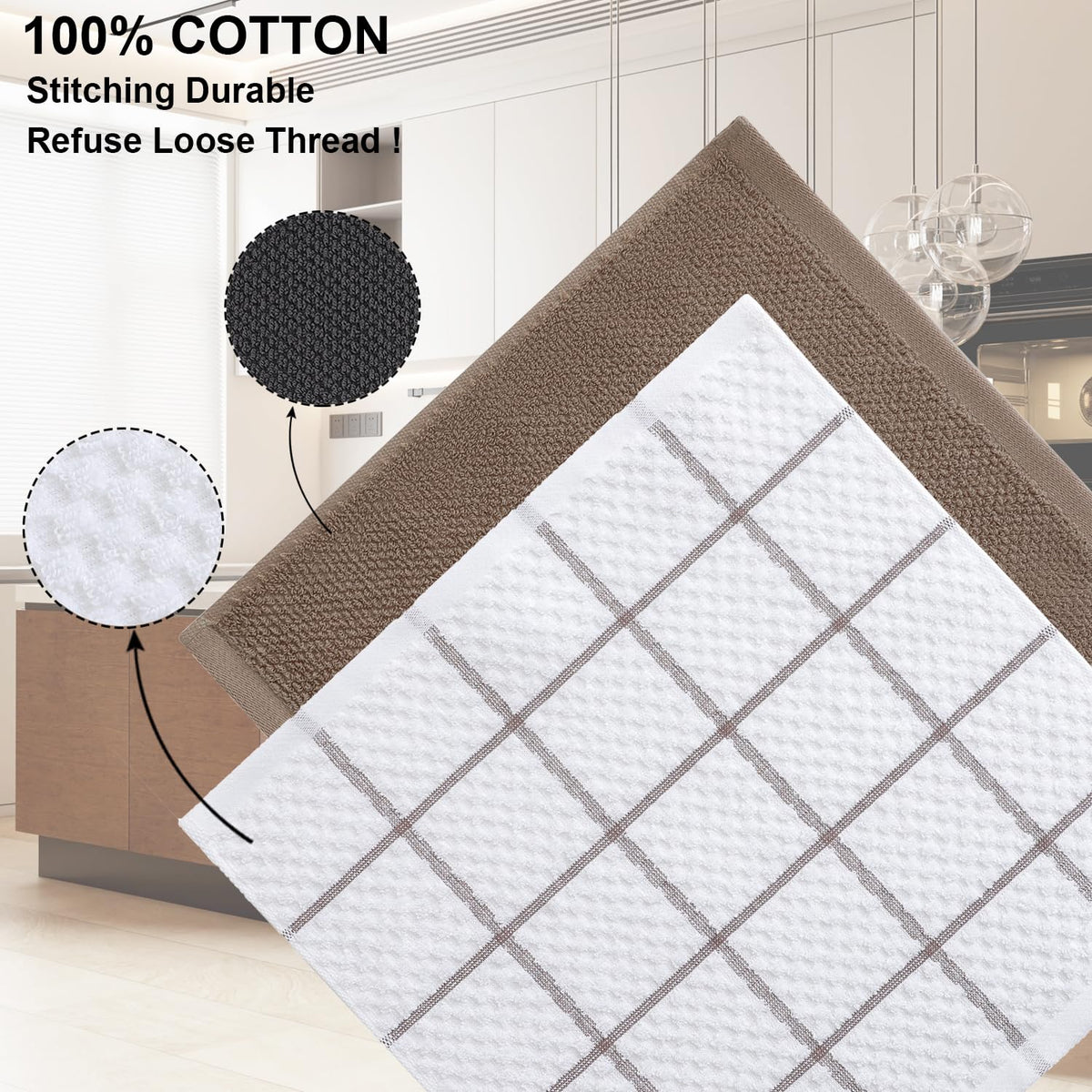 QAJ 100% cotton 400 GSM towels, plush texture and strong absorption.