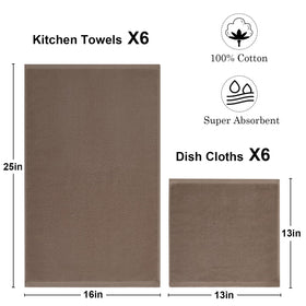 QAJ dishcloths 13x13 inches, lint-free and versatile for quick cleaning.