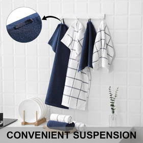 QAJ dishcloths cleaning dishes quickly and effectively.