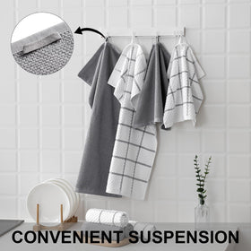 QAJ dishcloths close-up shows lint-free finish after washing
