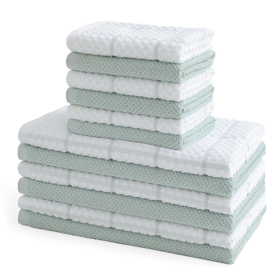 QAJ kitchen towels 16x25 absorbent for everyday spills and quick drying.