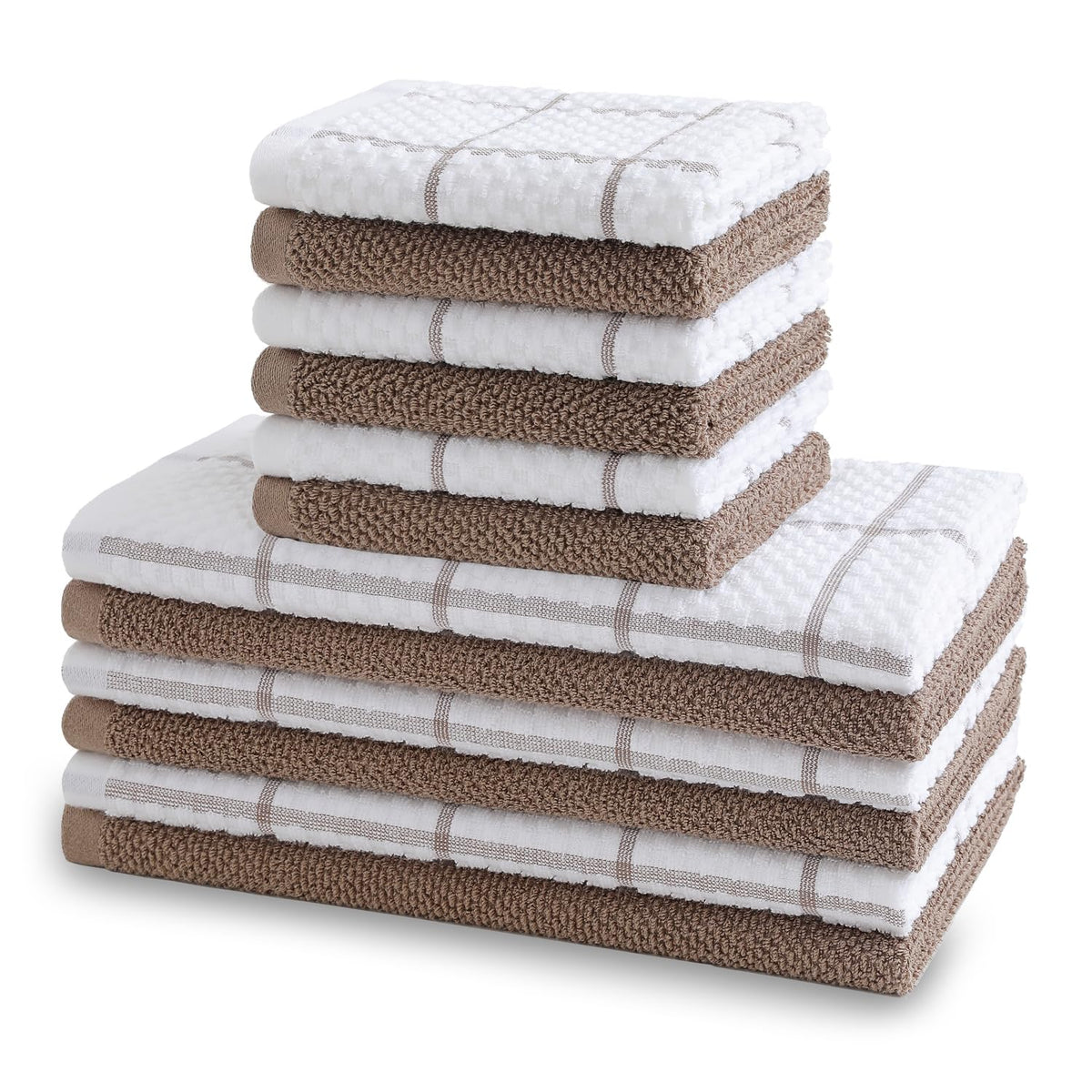 QAJ kitchen towels 16x25 inches, soft and highly absorbent for spills.