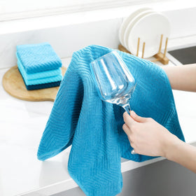 QAJ towel with hanging ring offers convenient storage and quick access.
