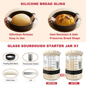 Qalvyn Bread Lame with thumb guard for safe blade handling
