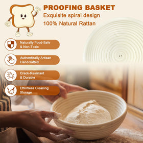 Qalvyn 34oz sourdough starter jar with clear marks for precise feeding