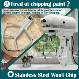 qAp Quality Art Practical cross shaped beater speeding up mixing and dough blending