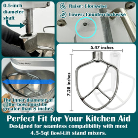 qAp Quality Art Practical easy cleanup image showing dishwasher safe stainless steel beater