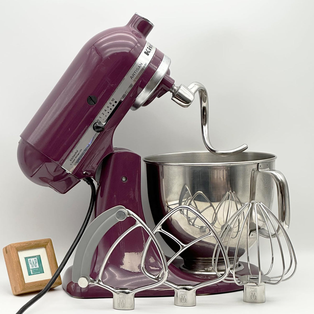 qAp Quality Art Practical versatile dough hook handles bread, pizza, pasta, and cookies